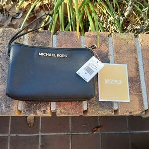 Michael Kors Black Wristlet
